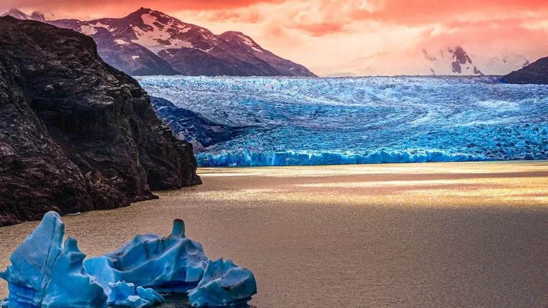 Vista panorámica del Glaciar Perito Moreno, Patagonia Argentina