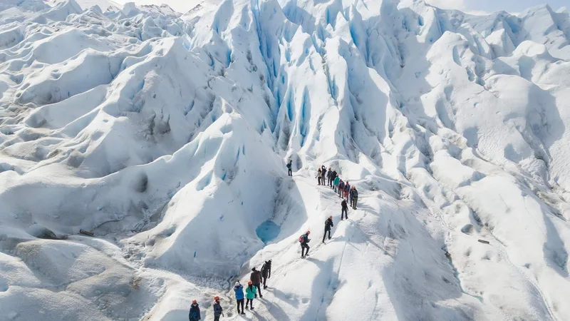 Guía de minitrekking sobre el glaciar con crampones, El Calafate
